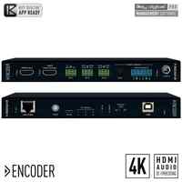 4K UHD AV OVER IP ENCODER, POE, HDMI PASS-THROUGH, AUDIO IN, AUDIO (ANALOG & DIGITAL) DE-EMBEDDING